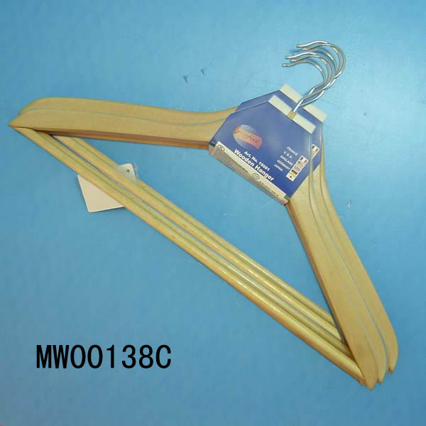 MW00138C 6Pcs Wooden Hanger Wheel Card