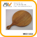 Round Of Wooden Cutting Board With Handle