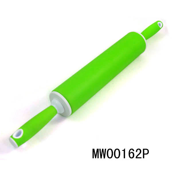 MW00162P Plastic Handle Plastic Heart Silicone Rolling Pin Shring Packing
