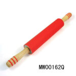 Wooden Handle S/S Heart Silicone Rolling Pin Shring Packing