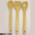 3Pcs 12"Wooden Ketchen Tool