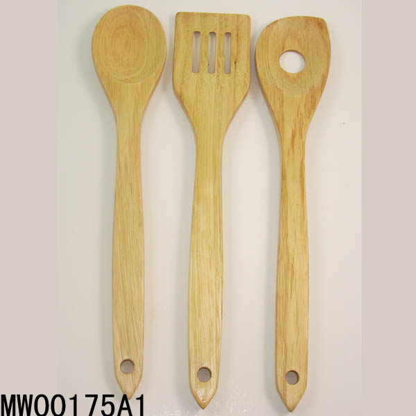 MW00175A1 3Pcs 12"Wooden Ketchen Tool