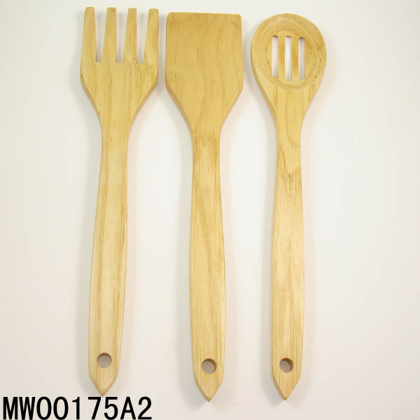 MW00175A2 3Pcs 12"Wooden Ketchen Tool