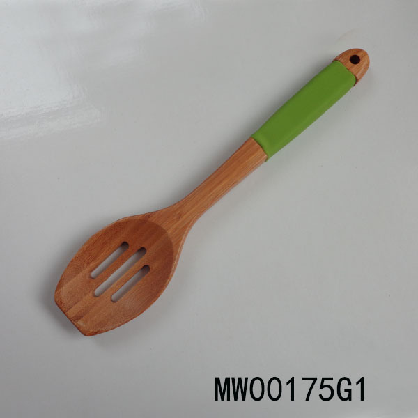 MW00175G1 12"Silicone Handle Bamboo More