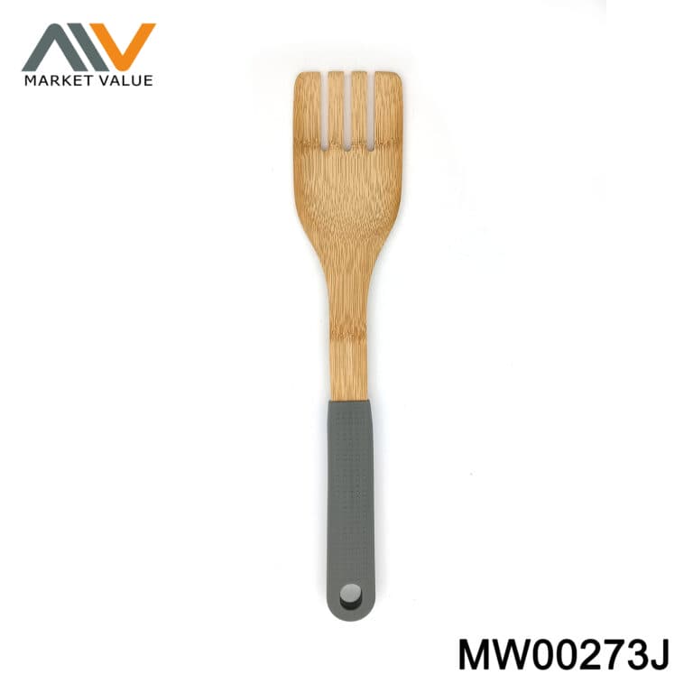 Bamboo Fork Silicone Handle TAG