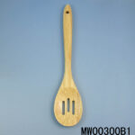 14" Wooden Slotted Spoon