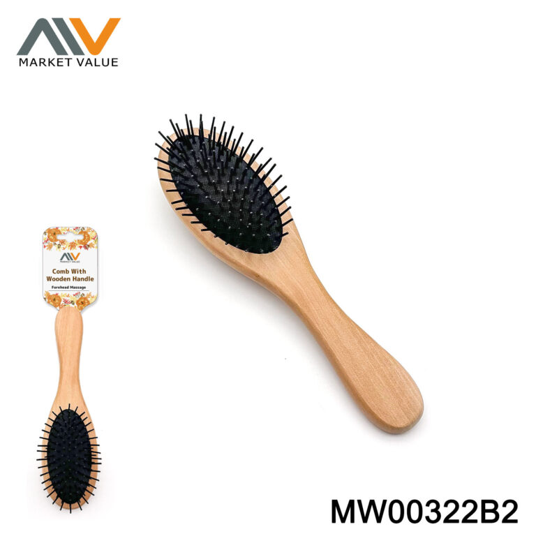 Massage Comb With Wooden Handle