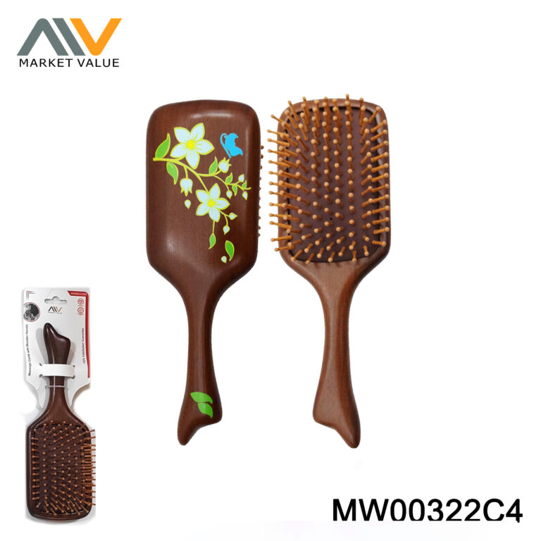 Massage Hair Comb with Wooden Handle