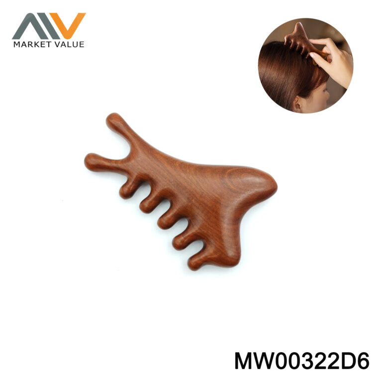 Massage Comb with Wooden Handle