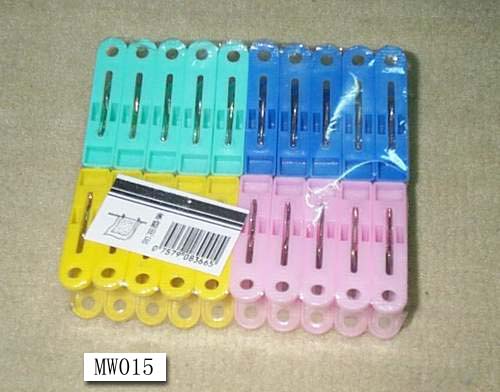 MW015 20Pcs Plastic Clothes Pegs Shrink