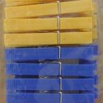 24Pc Plastic Pegs In Poly Bag W/Header