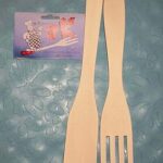 Wooden Forks & Wooden Spoon In Pvc Bag W/Hang Card