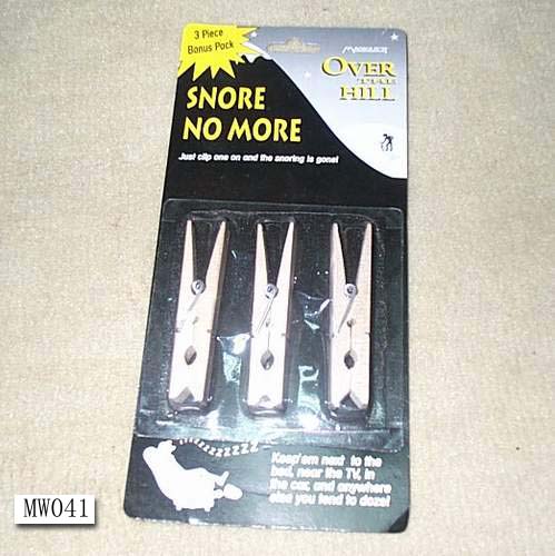 MW041 Snore Stopper Wooden Clips 3 Pcs