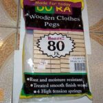 80Pcs Wooden Clothes Pegs In Pvc Bag