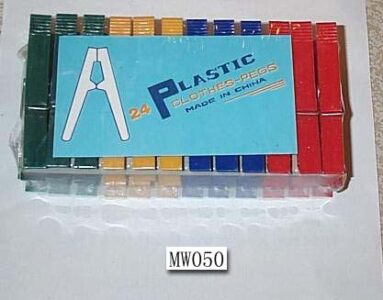 24Pcs Plastic Clothes Pegs Shrink