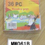 36Pcs Wooden Peg In Box