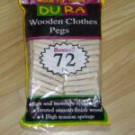 72Pcs.Wood Cloth Pegs Colour Bag