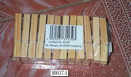 24Pcs Wooden Clothes Pegs