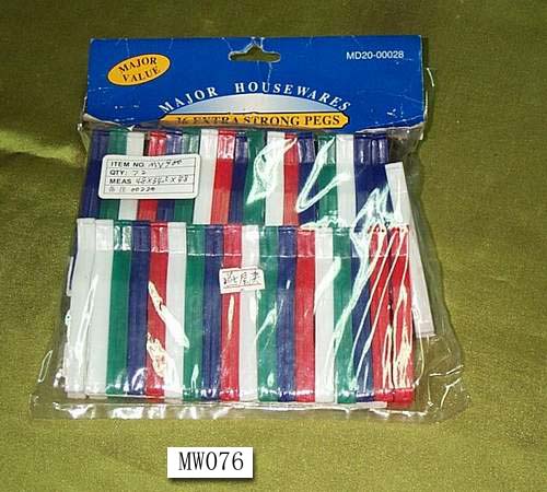 MW076 36Pc Jumbo Wood Clothespin