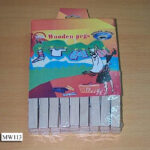 36Pcs Rubber Wooden Clothes Pegs
