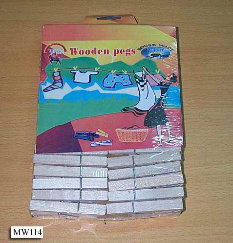 MW114 72Pcs Wooden Clothes Pegs