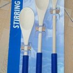 3Pcs Wooden Spoon With Tpr Soft Grip T/C