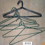 10Pcs Plastic Coated Metal Hanger