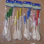 3Pcs Wooden Spoon 8"10"12" In Pvc Bag