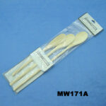 3Pcs 10"12"14" Wooden Mixing Spoons Pbh Pvc Bag