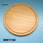 Dia:23Cm Beech Wooden Steak Board