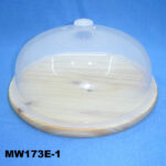 Round Cheese Plate W/Cover In Box