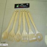 2259 12" Wooden Ketchen Tool In Pvc Bag W/Hang Card