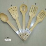 2320  11" Wooden Strainer Spoon