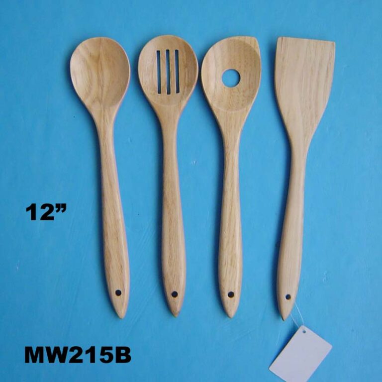 4Pcs 12" Kitchen Tools W/ Wooden Handle
