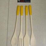 0541 12" 4Pcs Wooden Kitchen Tool W/Hang Card