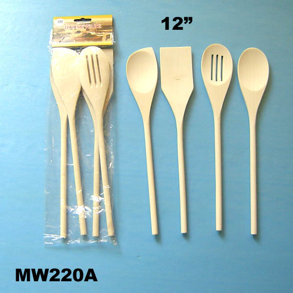 4Pcs Wooden Kitchen Utensil Pbh