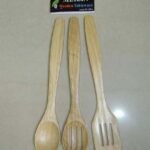 2414 12" 3Pcs Wooden Kitchen Tool In Pvc Bag W/Hang Card