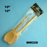 2172 2Pcs Wooden Spoon 10" 12"