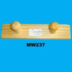 2Hooks Pine Wood Clothes Hanger