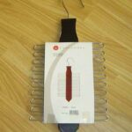 Tie Rack Wooden + Metal With Card