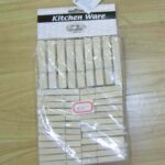 Wooden Clothes Beg 20Ps 9Cm+48Pcs 7Cm In Pvc Bag
