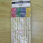 24Pcs Plastic Clothes Pegs+36Pcs 9Cm Wooden Clothes Pegs