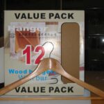 12Pcs Wooden Clothes Hanger In Color Box