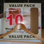 10Pcs Wooden Clothes Hanger In Color Box