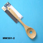 12"Wooden Sloted Spoon T/C
