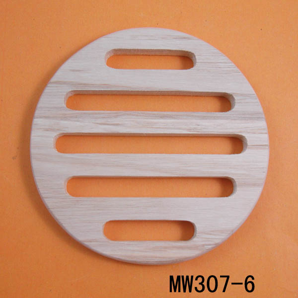 Round Shape Wooden Hot Stand Tag