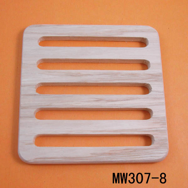 Square Shape Wooden Hot Stand Tag