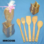 5Pcs Bamboo Spoon Set