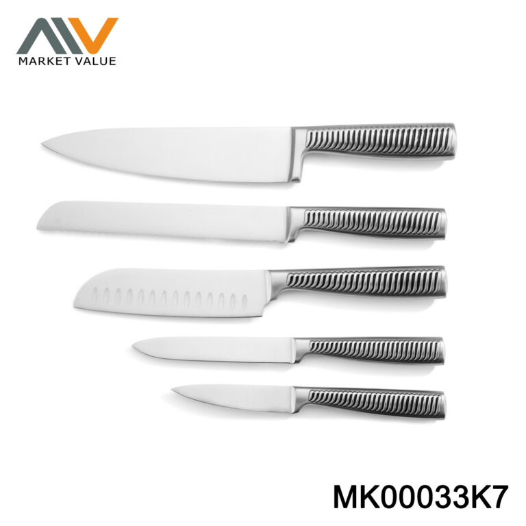 5PK Knife Set With Coated Handle