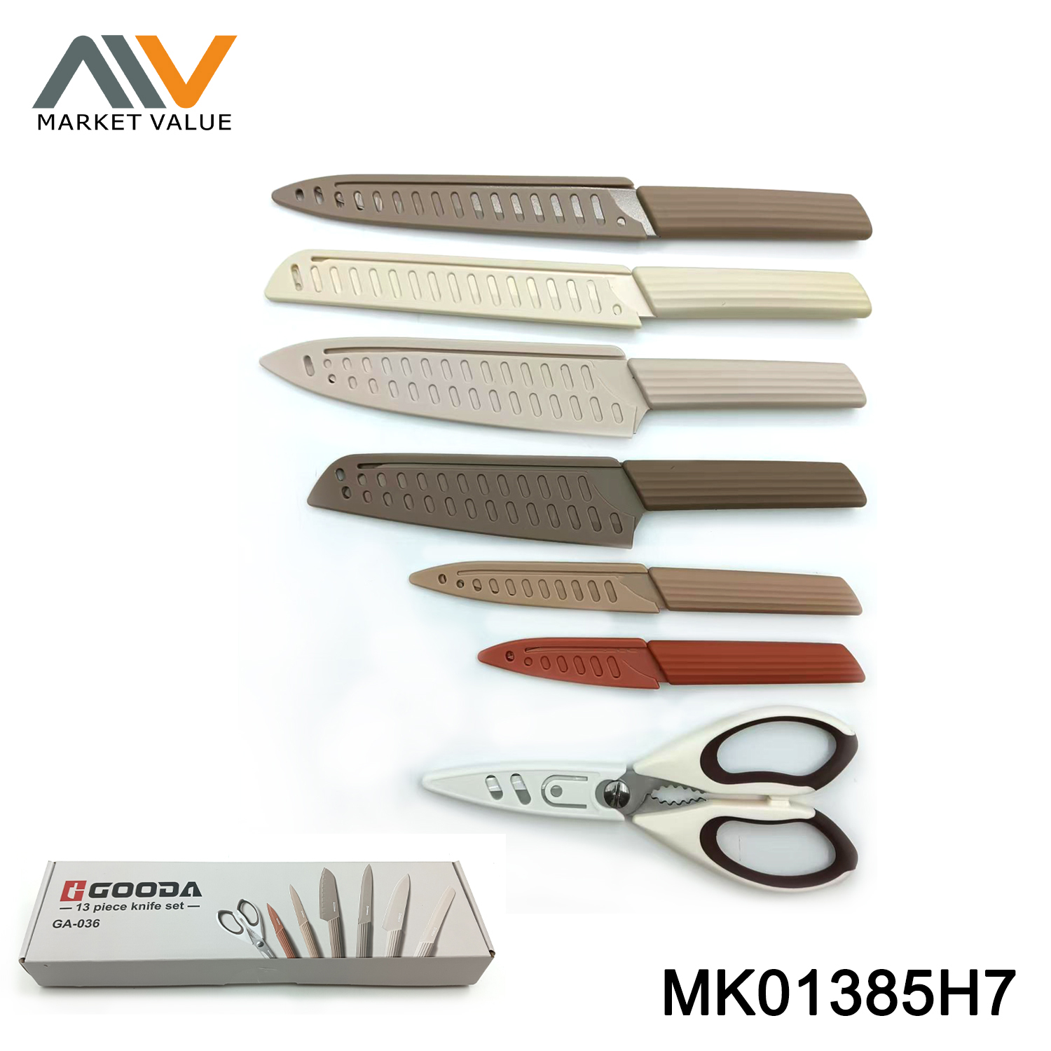 14PCS SS Knife set in box